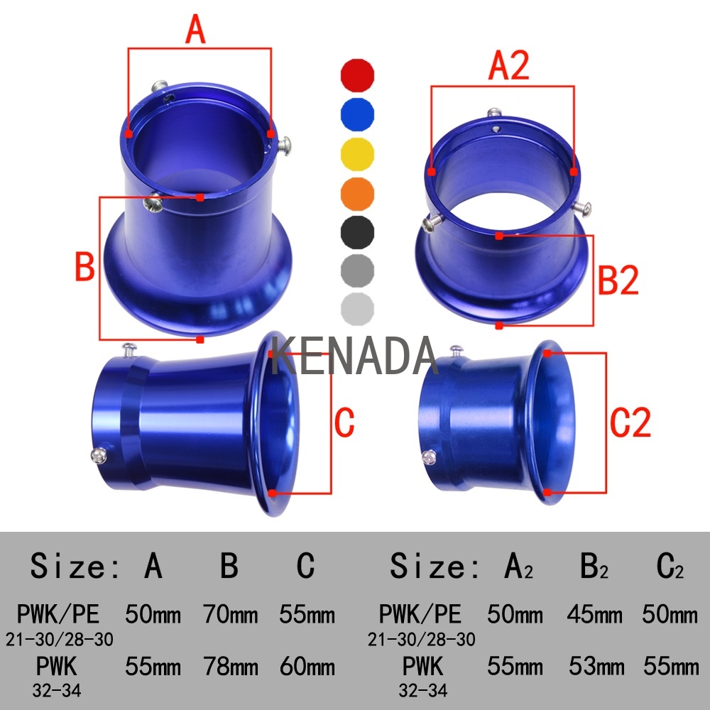 CNC LOA KÈN BÌNH XĂNG  50mm 55mm Chuyên Dụng Keihin PWK NSR PE KOSO OKO bình xăng Phụ kiện