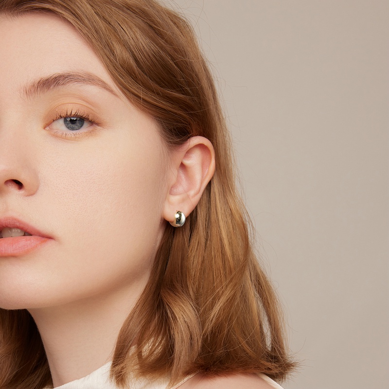 Bông tai BAMOER chất liệu bạc 925 kiểu dáng độc đáo thời trang