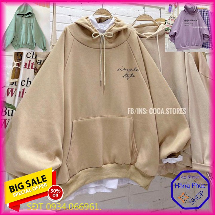 [Giá Sale] ÁO KHOÁC NỈ NGOẠI Form Dơi Tay Phồng (HD2360 - Simple Style)