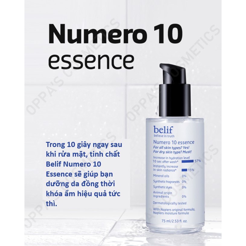 Tinh chất dưỡng da khoá ẩm Belif Numero 10 Essence 75ml