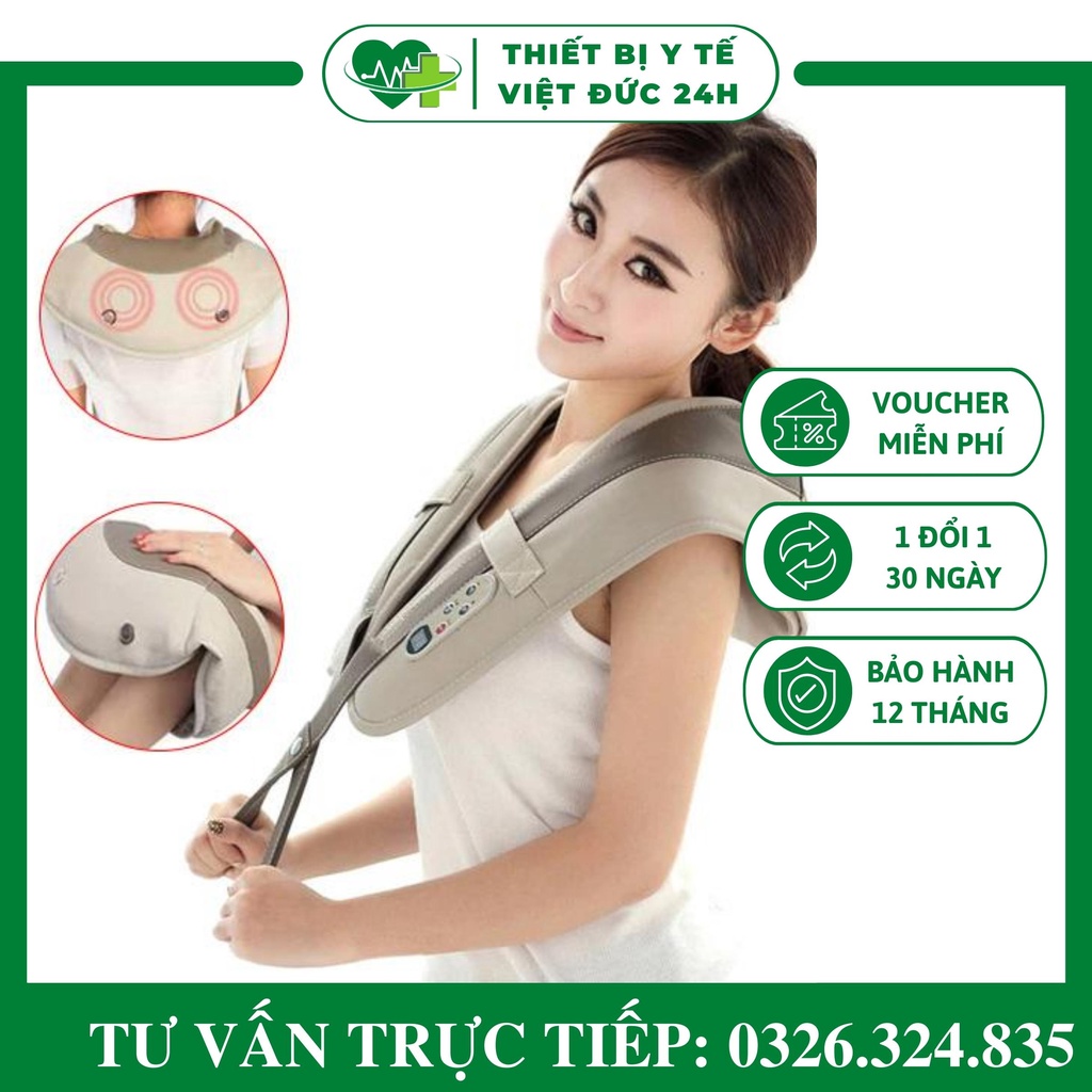 Máy Đấm Lưng Massage Cổ Vai Gáy Công Nghệ Nhật Bản Với 20 Cấp Độ Khác Nhau Tùy Từng Thể Trạng Mỗi Người SA-V27