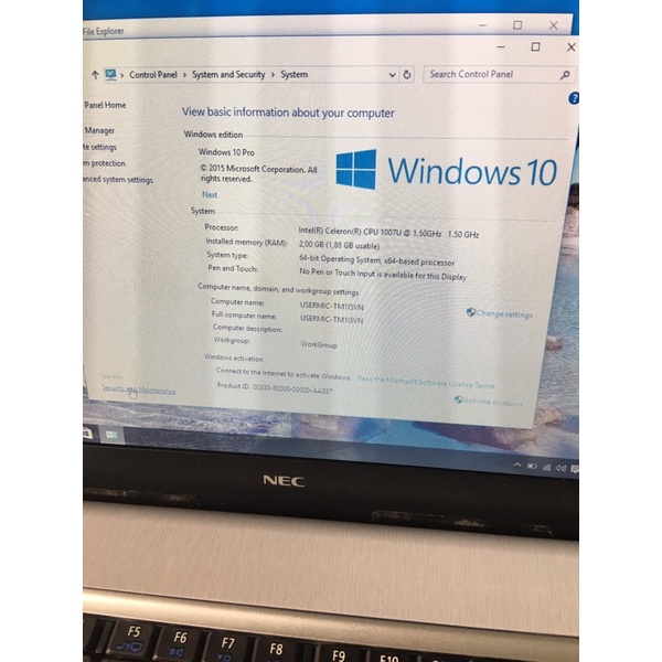 LAPTOP CELERON 4 số  CPU 1007U giá rẻ Nhật bản
