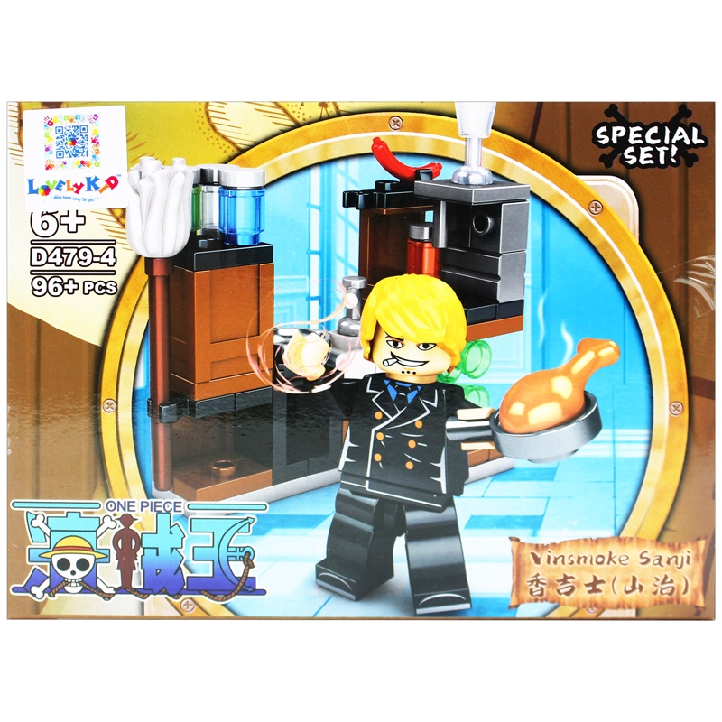Đồ Chơi Lắp Ráp Mô Hình Nhân Vật One Piece - Doll D479-4 - Sanji (96 Mảnh Ghép)