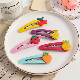 Set 2 kẹp tóc trái cây siêu yêu