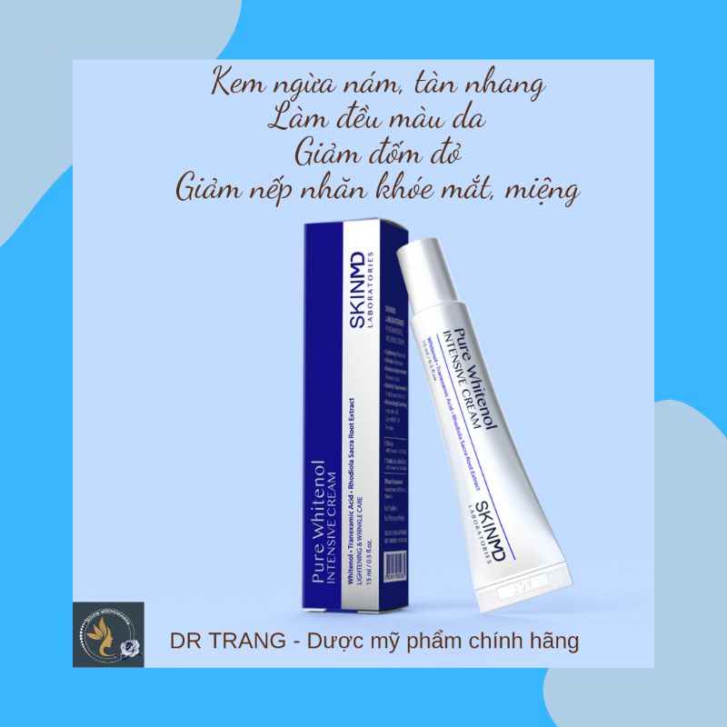 Kem mờ nám và chống lão hoá da Skin M.D Pure Whitenol Intensive Cream