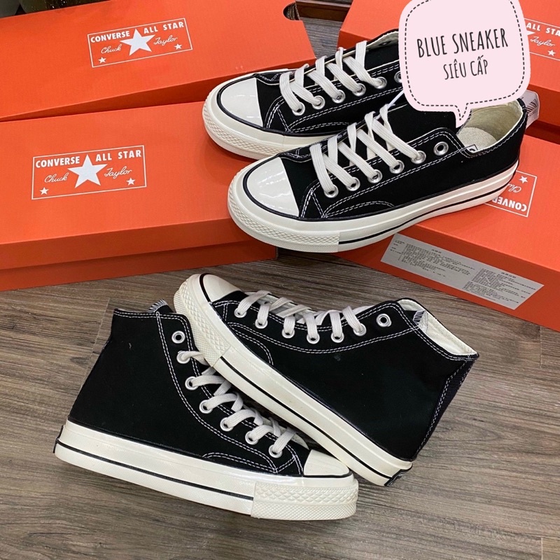 Giày Converse CV 1970s Cổ Cao,Thấp Đen - Giày Thể Thao Nam Nữ Thời Trang Học Sinh Đi Học Giá Rẻ Full Box Bill