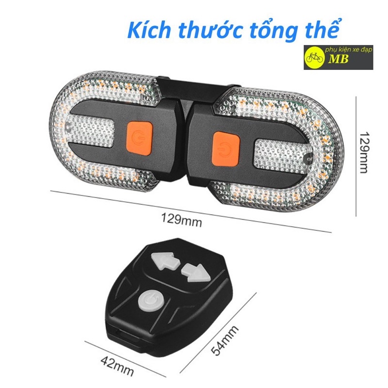 Đèn xi nhan điều khiểu từ xa có thể tách rời 2 bên trái phải