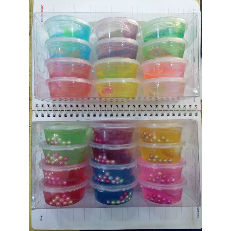 Set 12 hũ Slime / Slam / Slame
