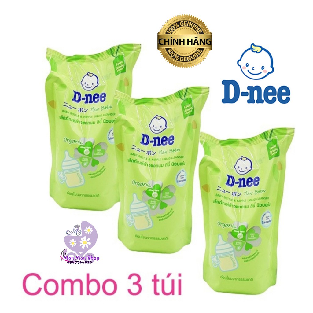 Combo 3 nước rửa bình Dnee Thái Lan 600ml