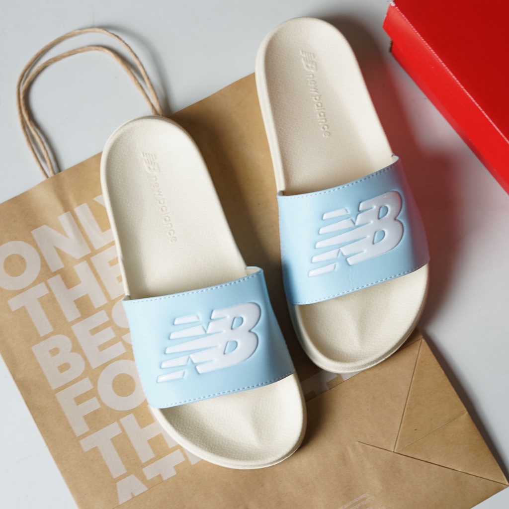 Dép quai ngang nữ Newbalance 1101 đế dép cao su Eva cao cấp chống trơn trượt