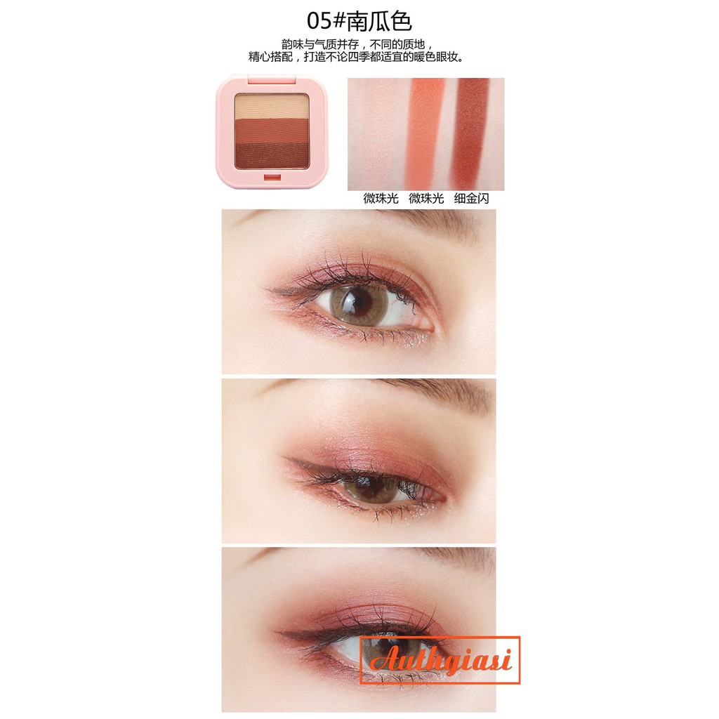 Phấn mắt Novo Fashion Three Color Eye Shadow 3 màu | BigBuy360 - bigbuy360.vn