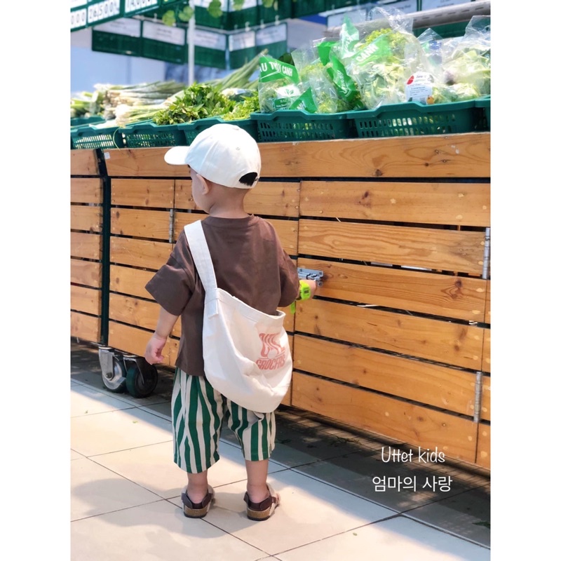 TÚI TOTE HÀN QUỐC DÀNH CHO BÉ GÁI VÀ BÉ TRAI LÊN HÌNH RẤT ĐẸP