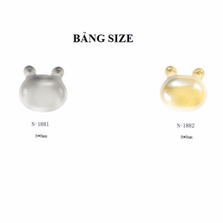 Charm Mặt Gấu Thủy Tinh Trang Trí Móng