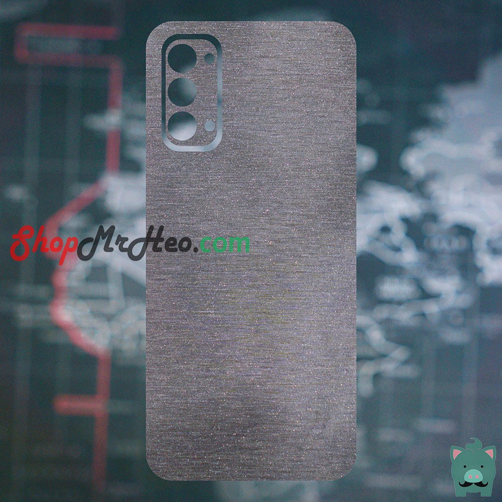 Skin Dán Mặt Sau Lưng Vân Nhôm OPPO Reno4 - Reno 4 Pro - Reno4 Pro