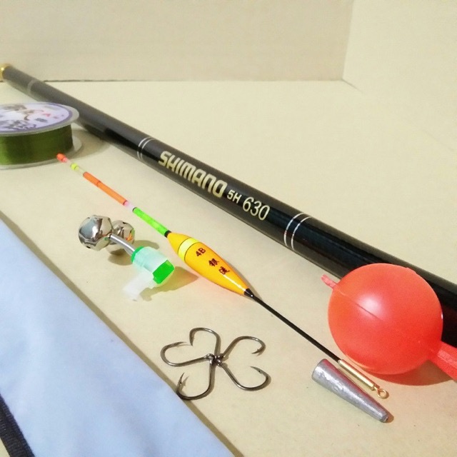 Cần Câu Tay Shimano 3m6 - 5m4  5h Kèm Full Phụ Kiện Như Hình