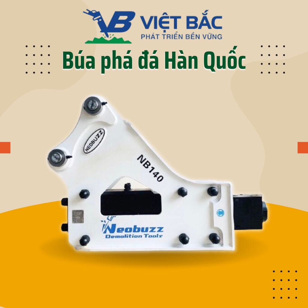 Máy Đào Gắn Búa Thủy Lực Hàn Quốc NEOBUZZ NB140 buaphada.net