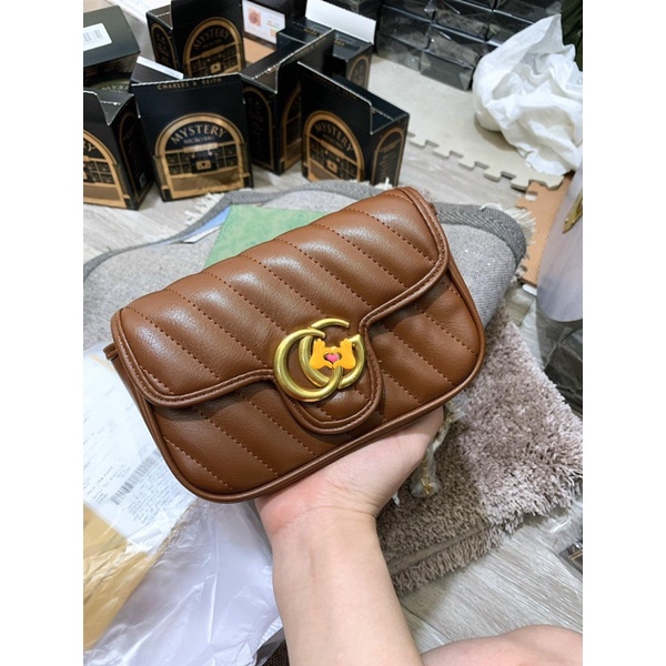 Túi GC mini dây xích sz18cm chất cực xịn full box bil