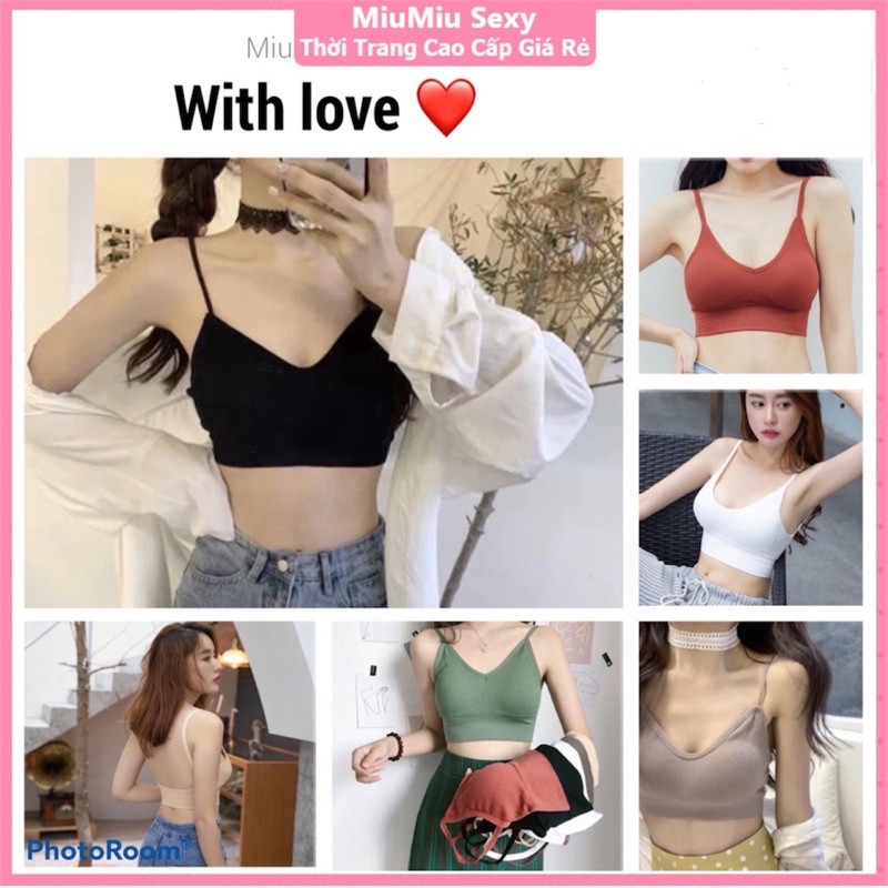 Áo Bra Nữ chữ U hở lưng 2 dây - Áo lót Nữ không gọng nâng ngực gợi cảm co giãn mẫu BIGU