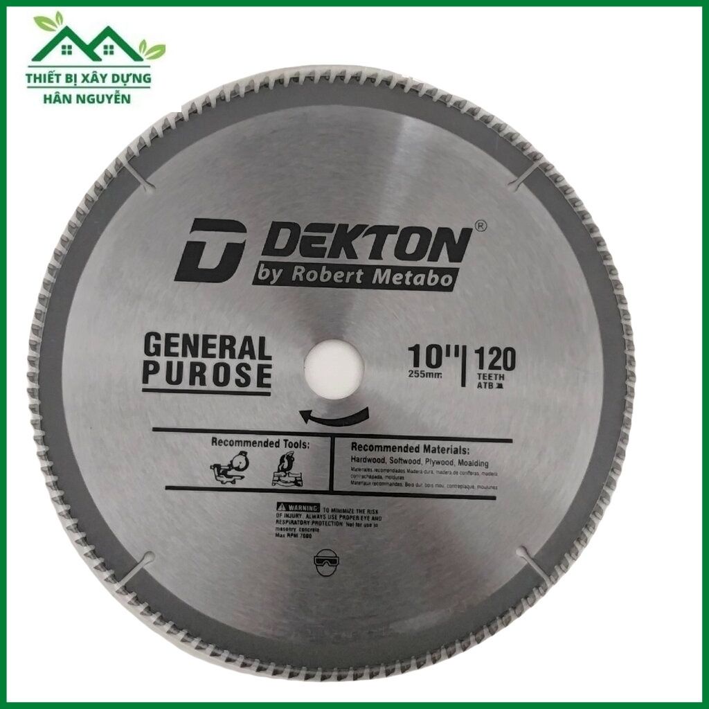 Lưỡi cắt nhôm Dekton 255mm 120 răng dùng cho máy cắt nhôm