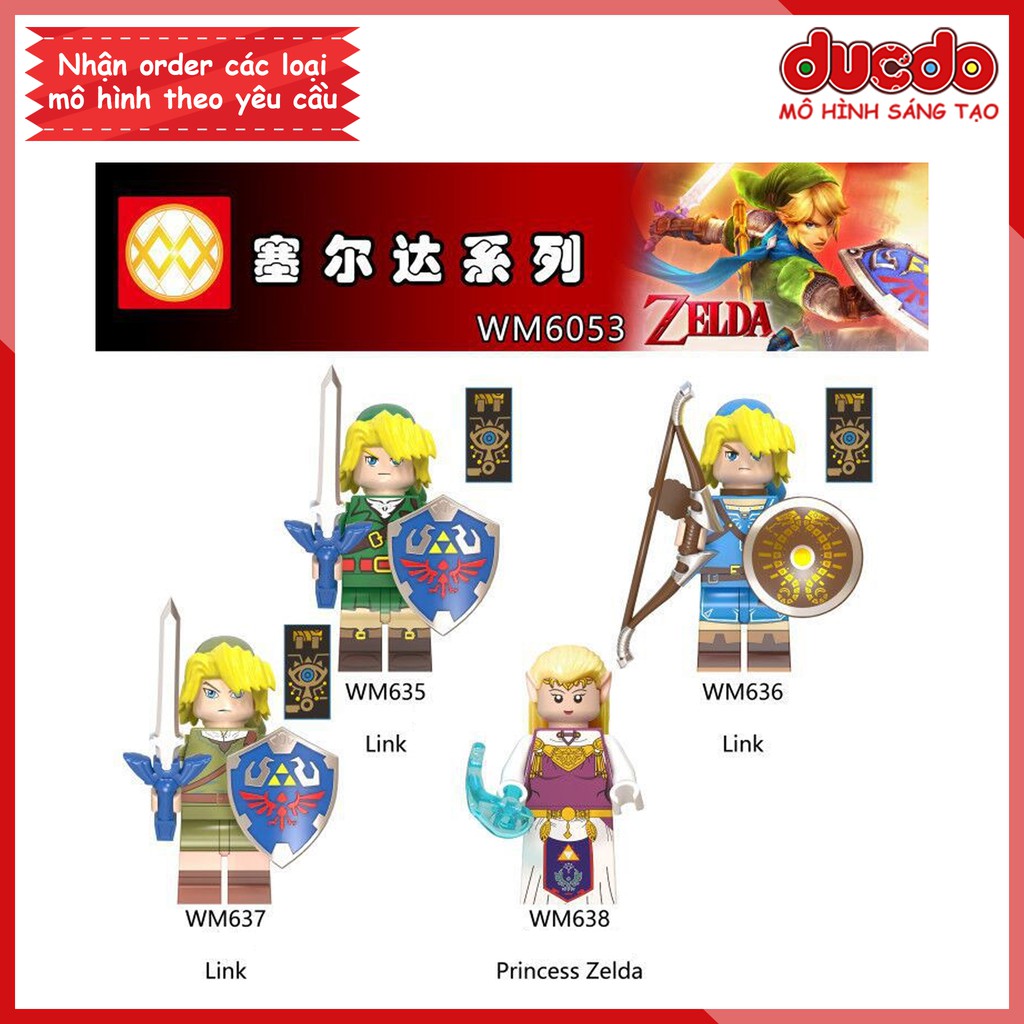 Minifigures các nhân vật trong game huyền thoại The Legend Of Zelda - Đồ chơi Lắp ghép Xếp hình Mini Mô hình WM6053