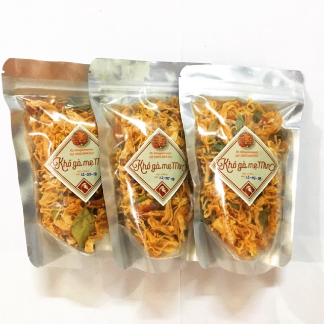 Khô gà xé cay lá chanh 500gr