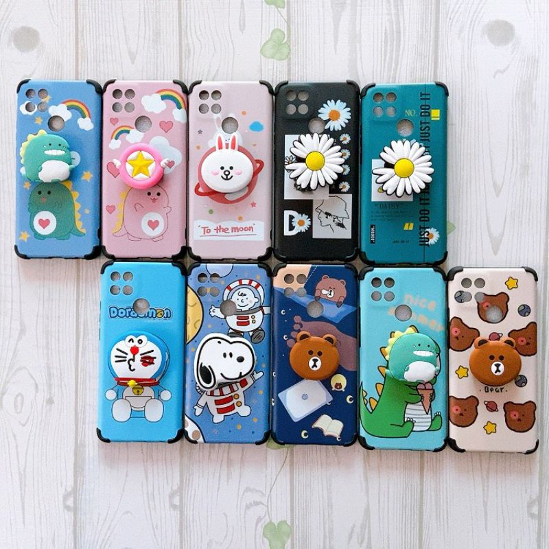 Ốp idm Hàn Quốc kèm pop Oppo A7/Oppo A5s/Oppo A12 / Oppo A1k/Realme C2/A15/A15S/A93