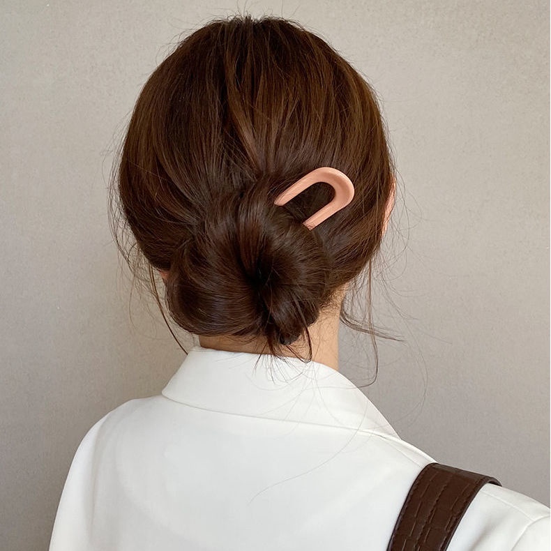 Kẹp tóc hình chữ U đơn giản thời trang Hàn Quốc cho nữ