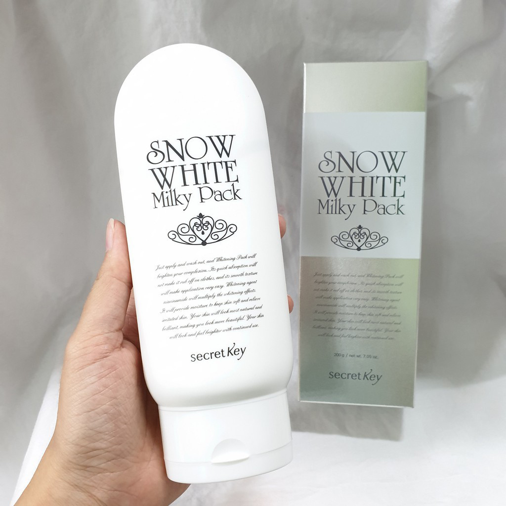 Kem Tắm Trắng Secret Key Snow White Milky Pack 200gr GentsOfficialStore