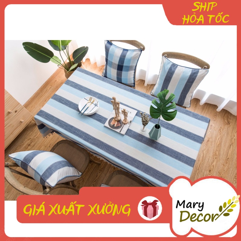 Khăn trải bàn cao cấp Mary Decor chất liệu cotton thêu - KBCC07