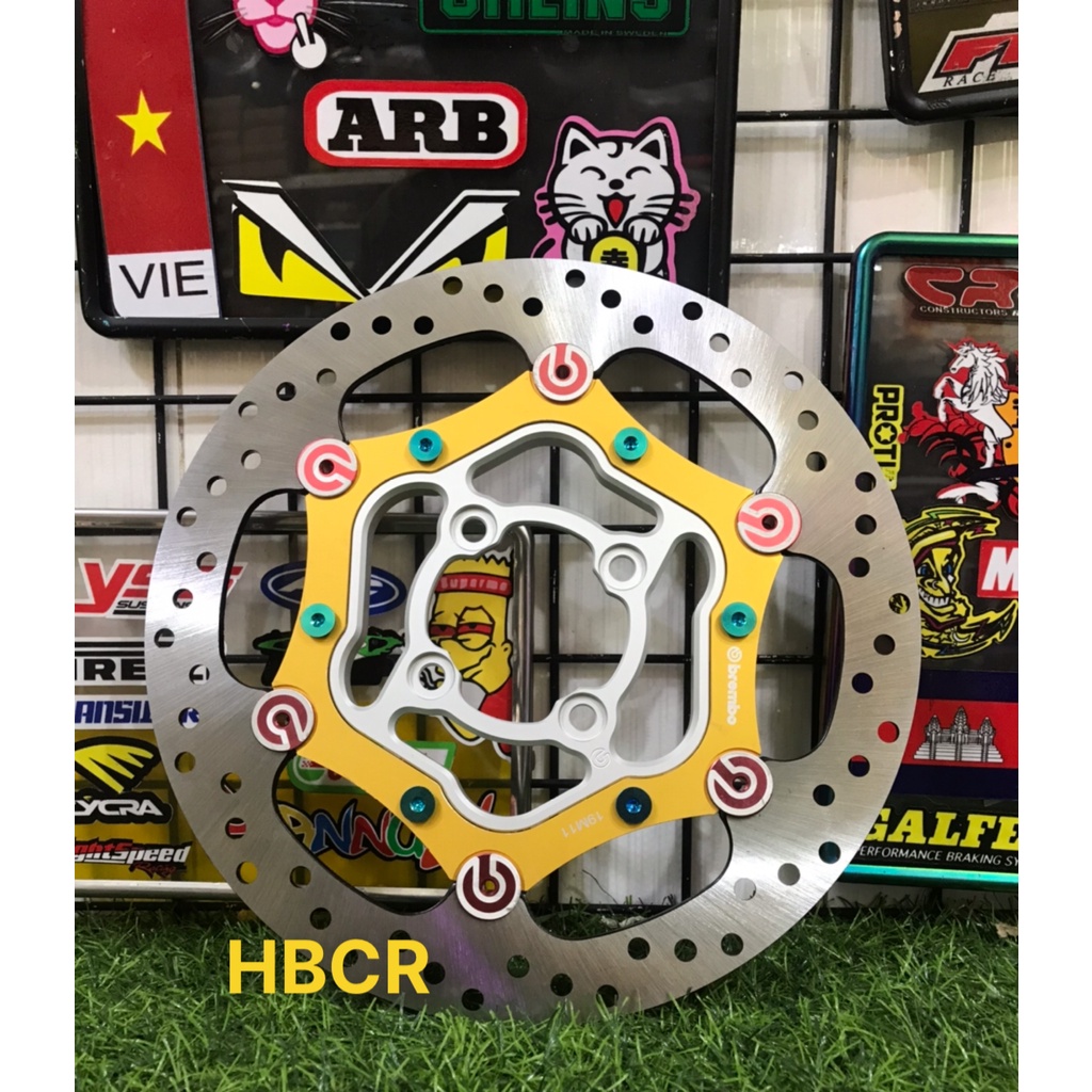 Đĩa thắng Bremb0 Over , Oversize 260mm kèm lòng 4 lỗ cnc + ốc gr5 mọi loại xe