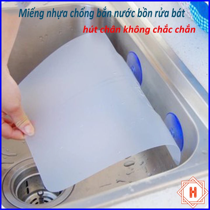 Miếng Nhựa Chắn Bồn Rửa Chống Bắn Nước tiện dụng { H }