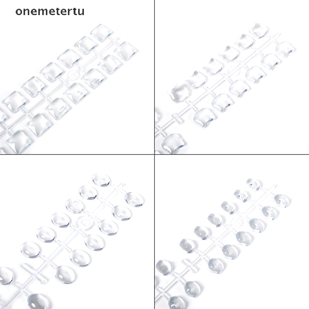 Thẻ Màu Trưng Bày Móng Tay Hình Vuông / Oval / Trái Tim Bằng Acrylic Trong Suốt