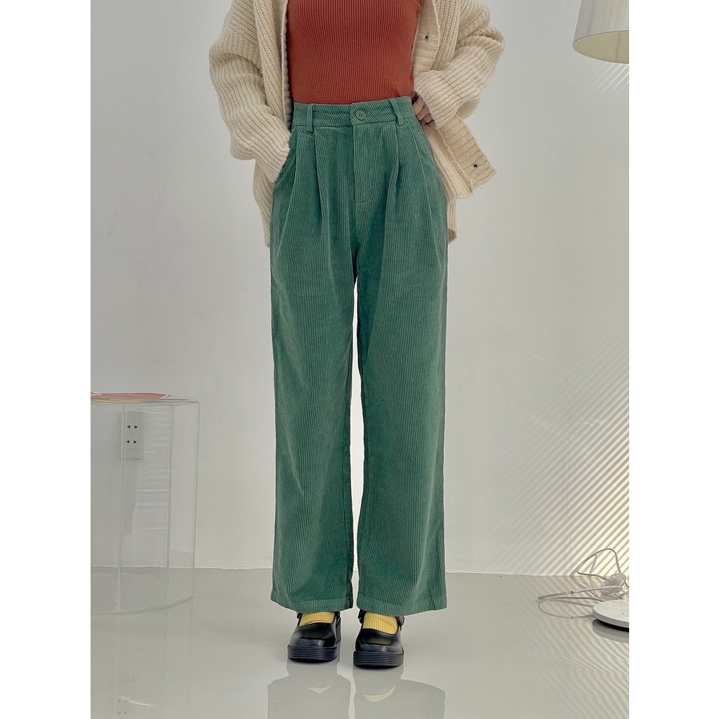 Quần cullotes ống rộng nhung tăm LENCLOTHING 8244-8245-8246-8247