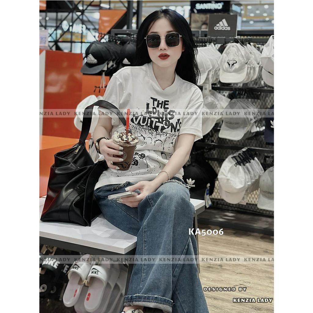 Áo Thun Nữ siêu cấp Form chuẩn Kenzia Lady- Áo Phông Cổ Tròn Tay Ngắn  Basic Cotton 100%  - KA5006