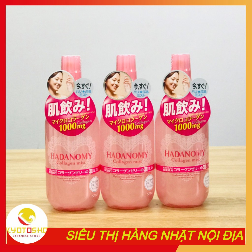 Xịt Khoáng Hadanomy Collagen Mist Nhật Bản Bổ Sung Collagen 250ml