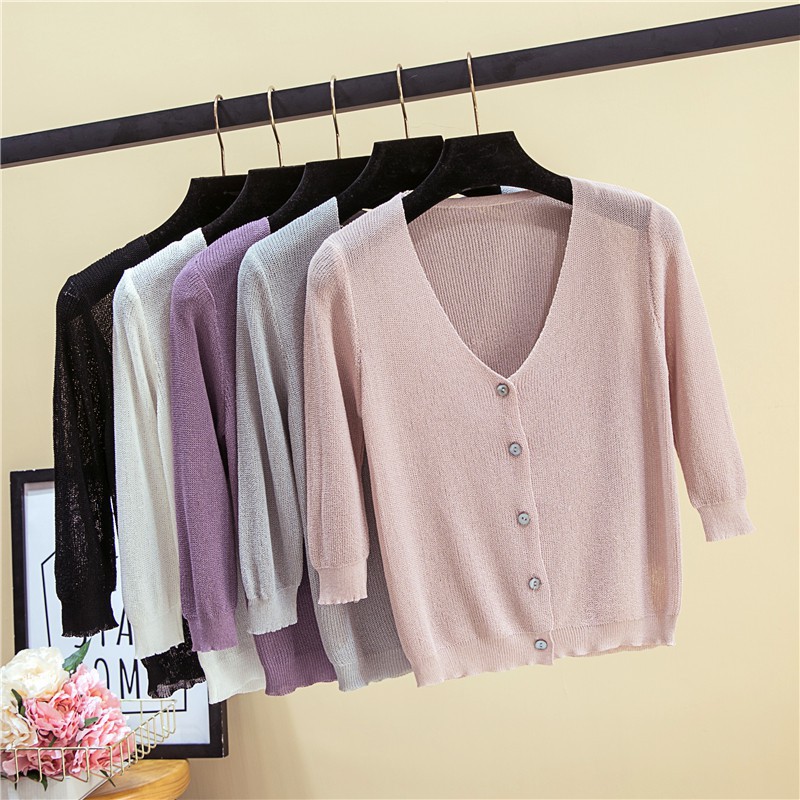 (HÀNG ORDER) Áo cardigan len mỏng M0106 KS