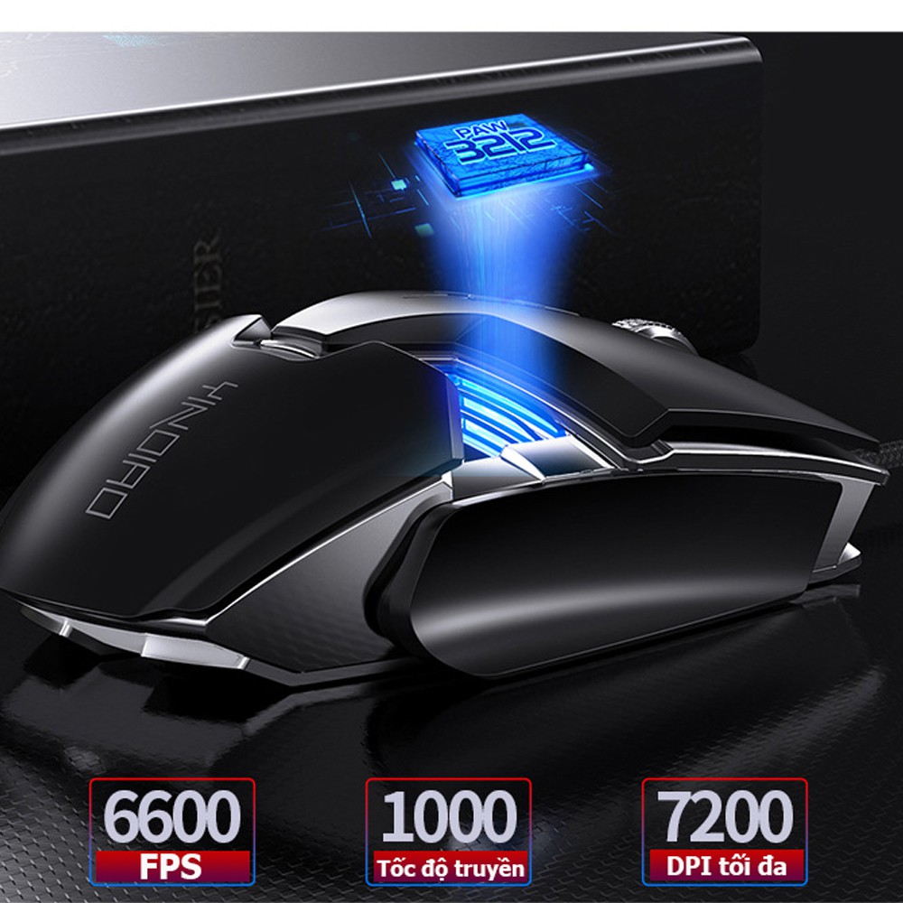 Chuột Gaming G403RS, chuột có dây cao cấp với 8 phím bấm, DPI lến đến 7200, Led RGB nhiều màu