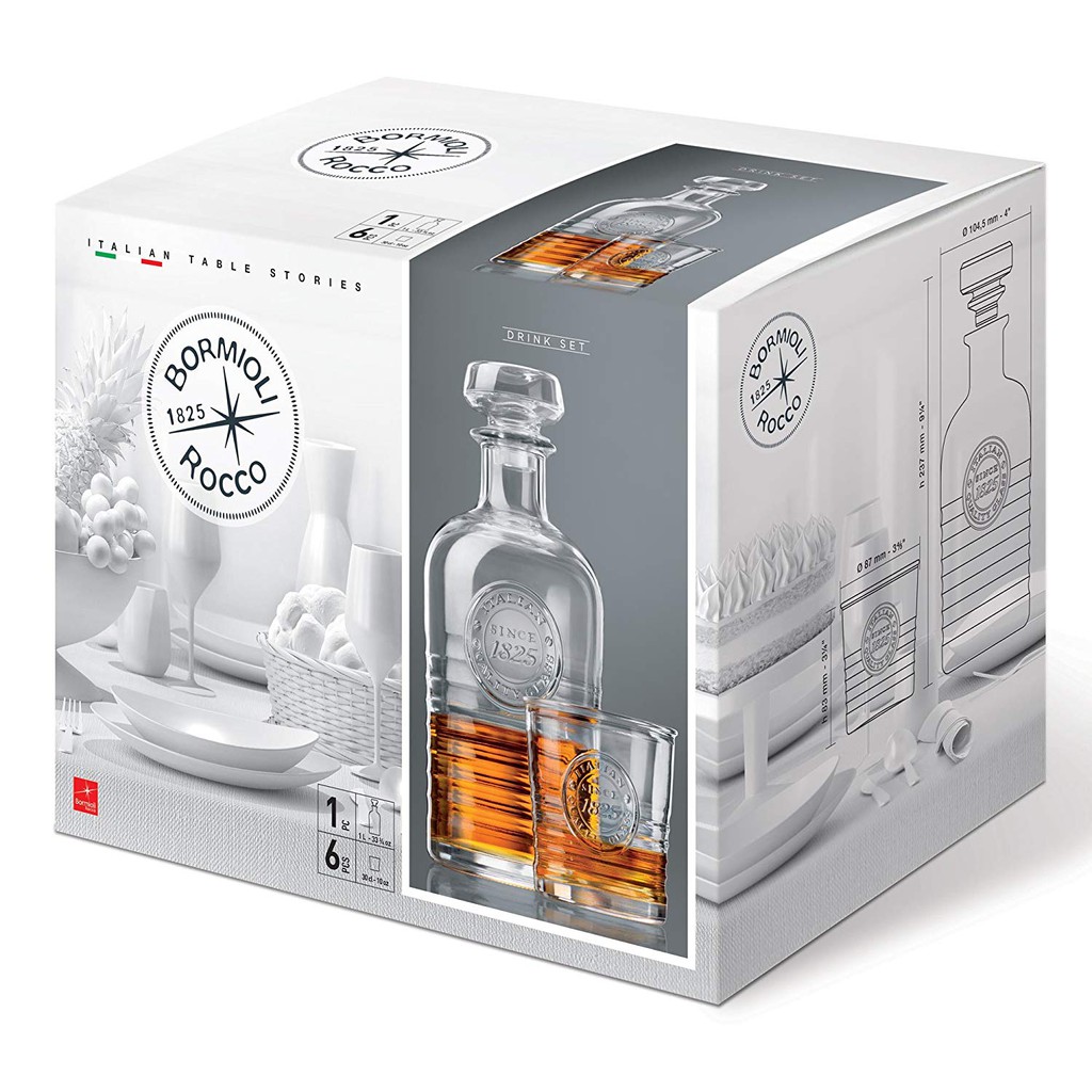 Officina 1825 bộ bình ly thủy tinh 7 món