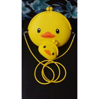 Combo 2 set túi và ví Doremon silicon cute (gồm: 2 to, 2 nhỏ)