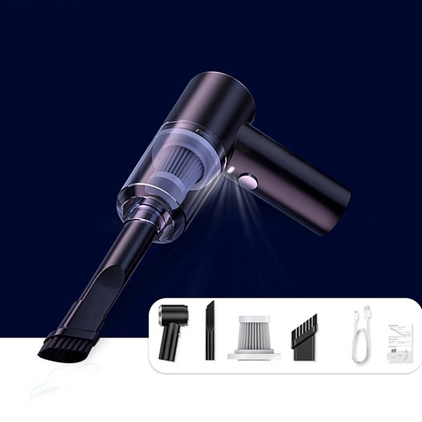 Máy Hút Bụi Cầm Tay Không Dây Công Suất 120W - 9000Pa Hút Bụi Ô Tô, Nhà Cửa Và Các Ngách Nhỏ Siêu Sạch