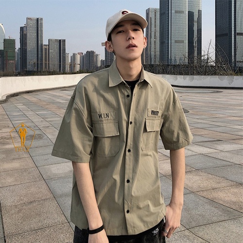 Áo Sơ Mi Nam Nữ Unisex TRAZ Basic Chất Kaki Cao Cấp Form Rộng Cực Đẹp Khoác Ngoài
