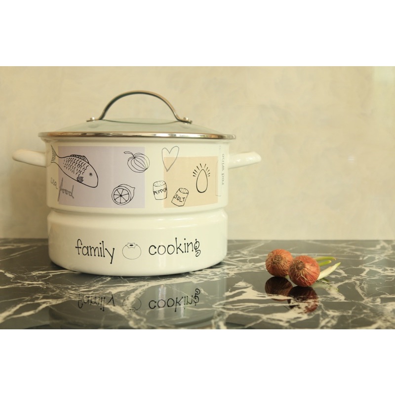 Bộ thép tráng men Family Cooking
