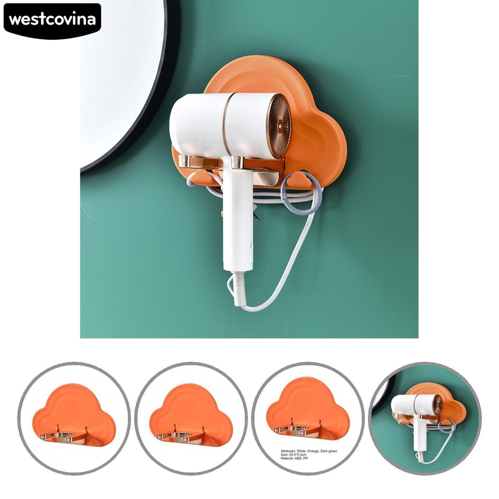 Giá đỡ máy sấy tóc gắn tường tự dính tiết kiệm không gian
