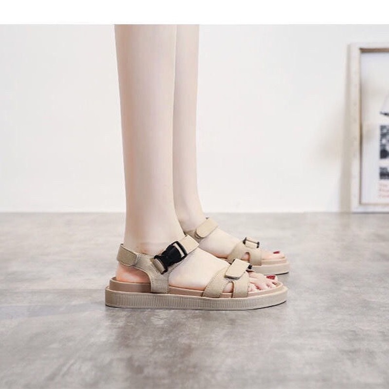 Giày sandal IELGY quai gai dán đế bằng siêu mềm mại nhẹ nhàng mang thoải mái chống trượt thời trang dành cho nữ