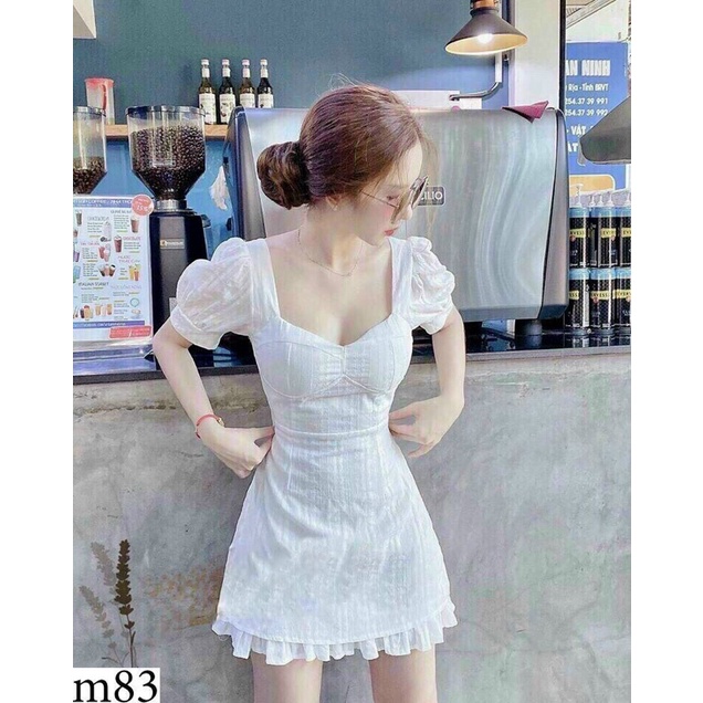 Đầm body đuôi cá thắt nơ hở lưng chất đuỗi cao cấp có mút ngực