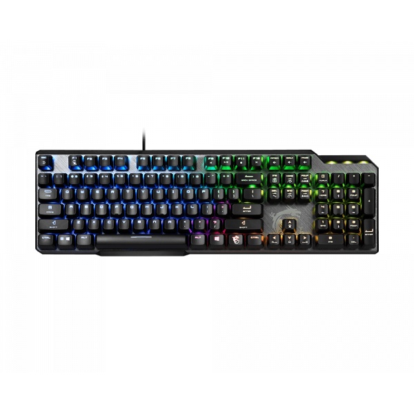 Bàn Phím Cơ Máy Tính Chơi Game Có Dây - MSI Gaming GK50 Elite Kailh Blue / Kaihbox White - Hàng Chính Hãng