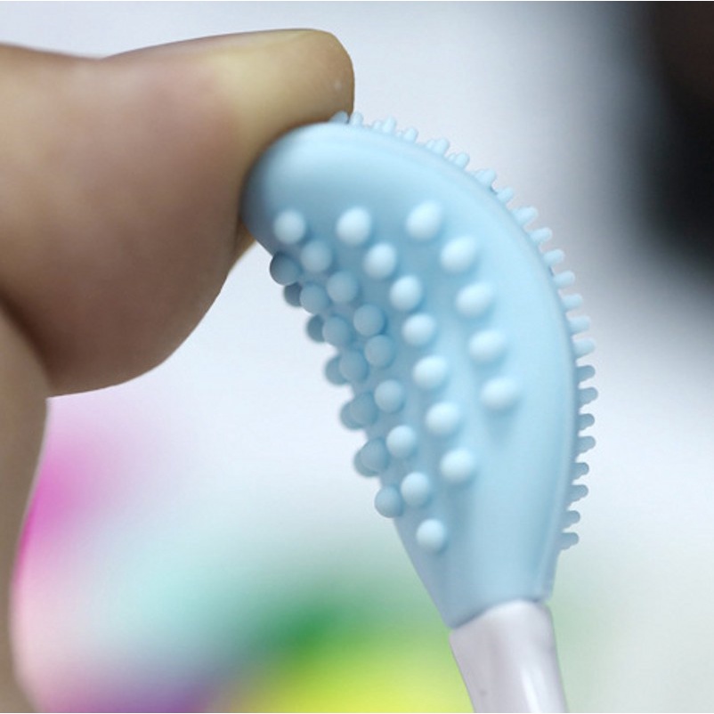 Cọ Rửa Mặt Silicon Hai Mặt Tẩy Tế Bào Chết Chăm Sóc Da