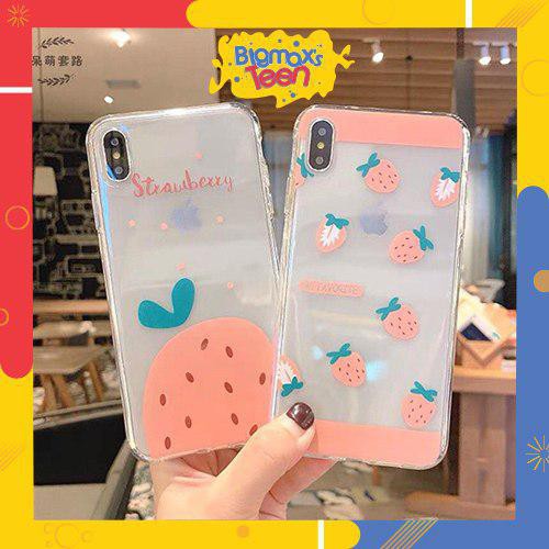 ỐP LƯNG SAMSUNG DÂU TÂY DẺO TRONG DÀNH CHO NOTE 8/NOTE 9/M10/S10 PLUS/S9 PLUS/J7 PRO