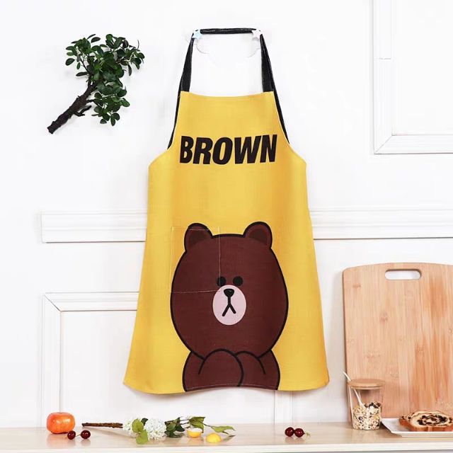 Tạp dề gấu Brown & Thỏ Cony