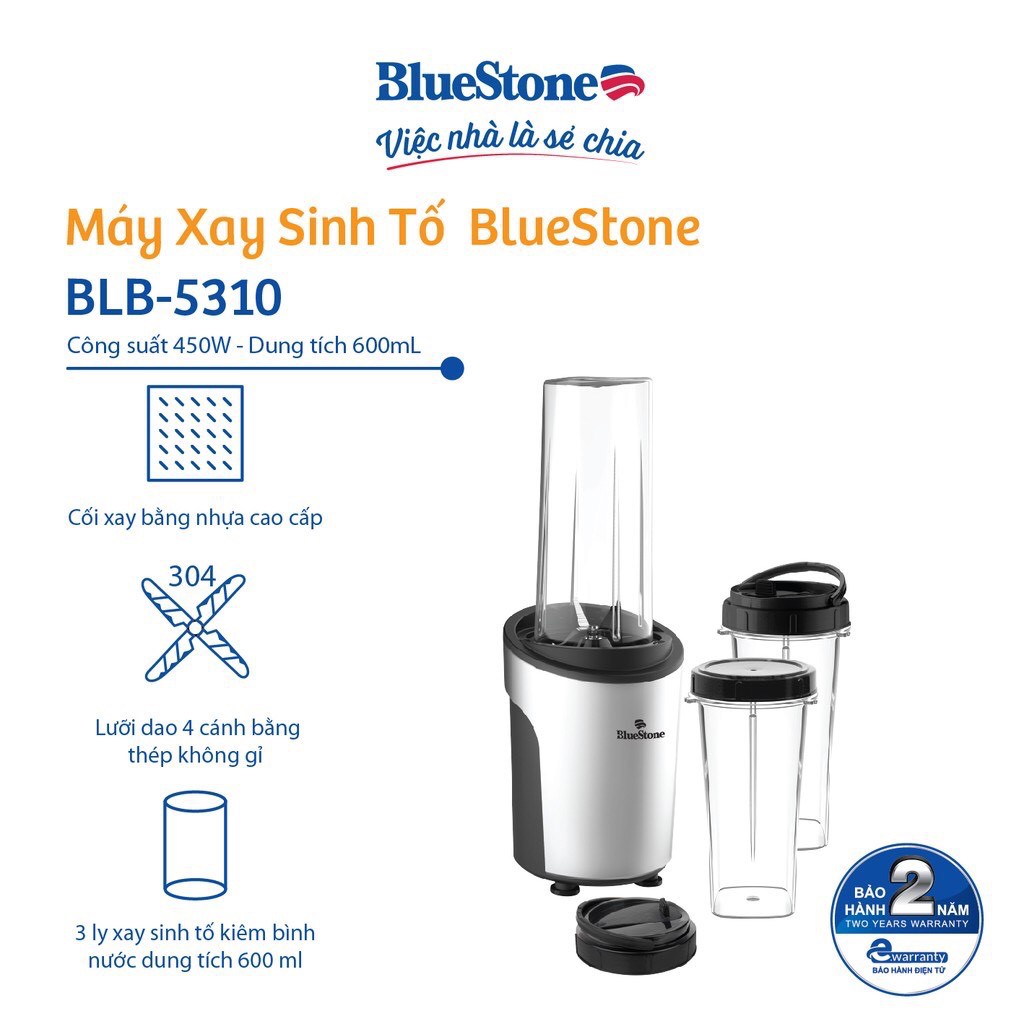 Máy Xay Sinh Tố BlueStone BLB-5310 - Hàng chính hãng - Bảo hành 24 tháng